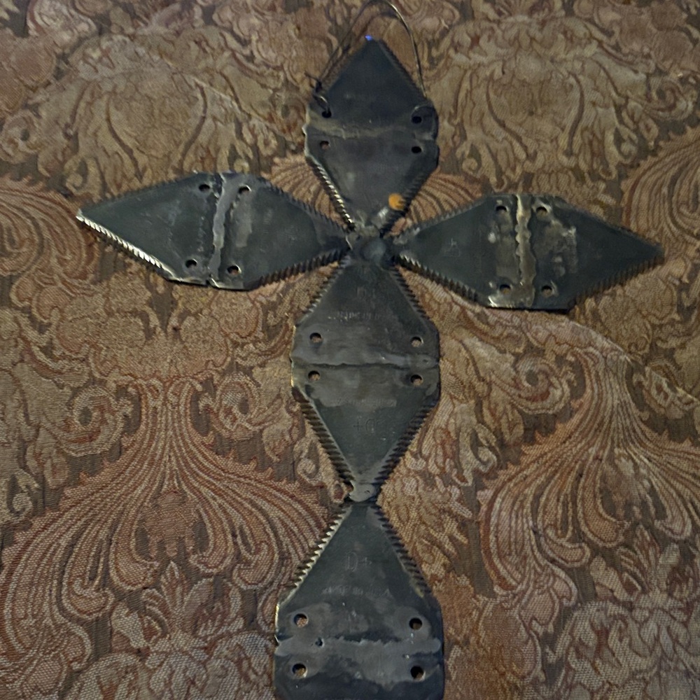 Metallic Cross Wall Decor